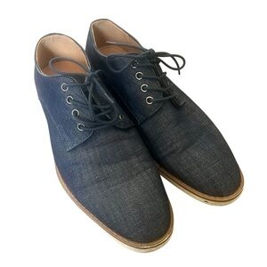 Madden Navy Neumann Oxford Style Denim Lace Up Shoes - Sz 10